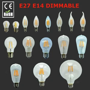 Dimmable E27 B22 E14 2/4/6/8/12W LED Edison Retro Filament Light Lamp Bulb - Picture 1 of 34