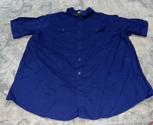 New Murano Shirt Mens Sz XLT XL Tall Long Sleeve Button Up Blue Modern Comfort - Picture 1 of 6