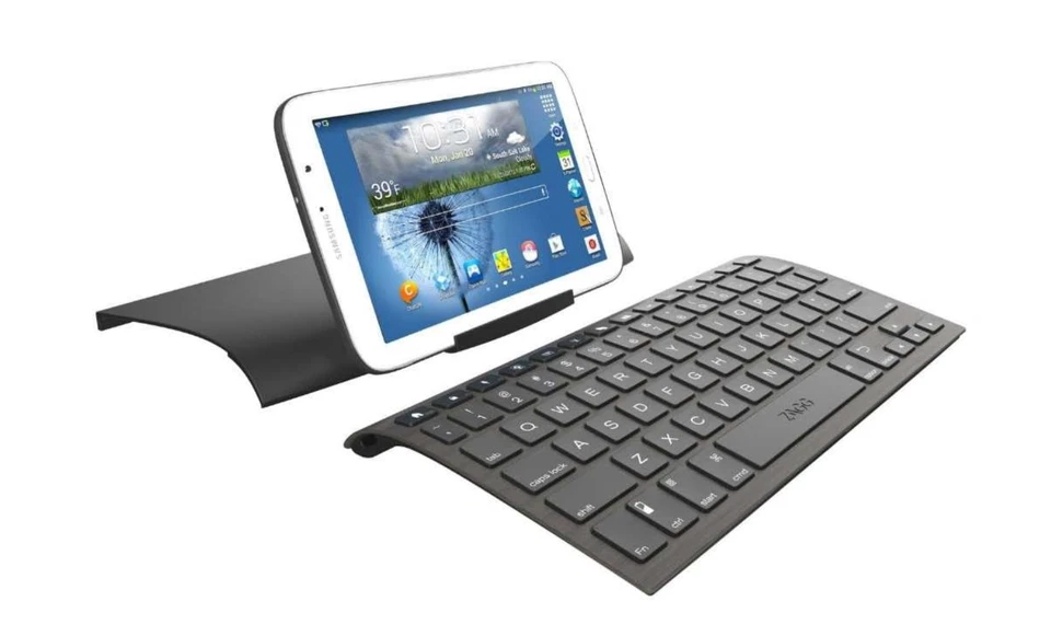 New ZAGG ZAGGkeys Universal Bluetooth Keyboard & Stand for All Bluetooth Devices - Image 1 of 1