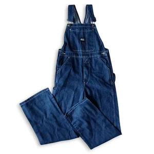 Key 226.45 Premium Youth's Denim Bib Overalls Sz 14 Work Farming Country Utility - Picture 1 of 9