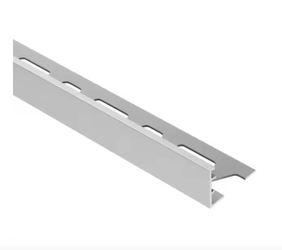 SCHLÜTER Schluter Schiene Satin Anodized Aluminum Tile Edging Trim - 1"