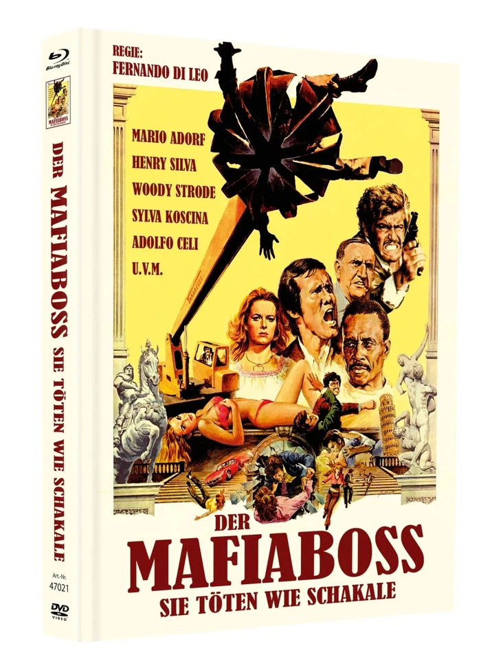 Manhunt aka Mafia Boss Blu-Ray & DVD Mediabook Cover B Fernando Di Leo 1972 Ltd - Image 1 of 1