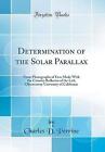 Determination of the Solar Parallax From Photograp