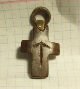 Ancient Viking cross Kievan Rus with hand. 8-10 century - Picture 1 of 10