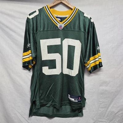 Vintage Reebok AJ Hawk Mens Jersey sz S Green Bay Packers NFL Team Equipment - Image 1 of 4