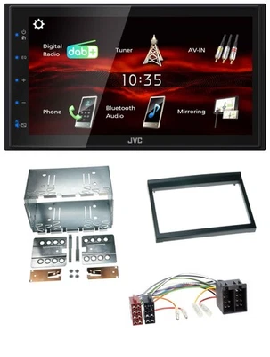 JVC USB Bluetooth MP3 DAB 2DIN Autoradio für Porsche Boxster 1996-2004 - Bild 1 von 4