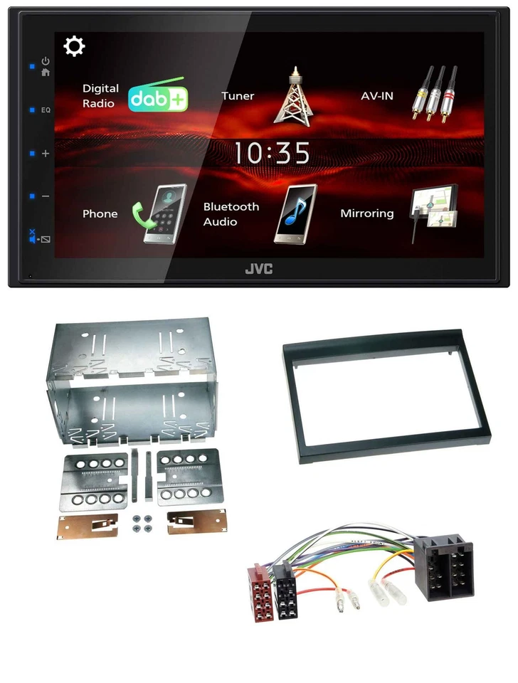 JVC USB Bluetooth MP3 DAB 2DIN Autoradio für Porsche Boxster 1996-2004 - Bild 1 von 4