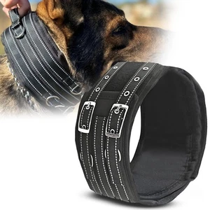 4" Extra Wide Tactical Dog Collar for Medium Breeds – Heavy-Duty 1000D Nylon,... - Picture 1 of 9