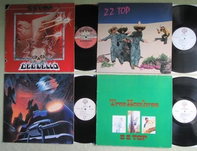 ZZ TOP, 4 x Vinyl LP, Tres Hombres Degüello El Loco Recycler, Blues Rock - Bild 1 von 4