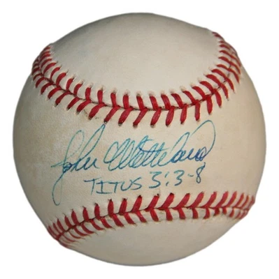 John Wetteland Signed Official American League Baseball JSA Rangers Yankees - Image 1 of 4