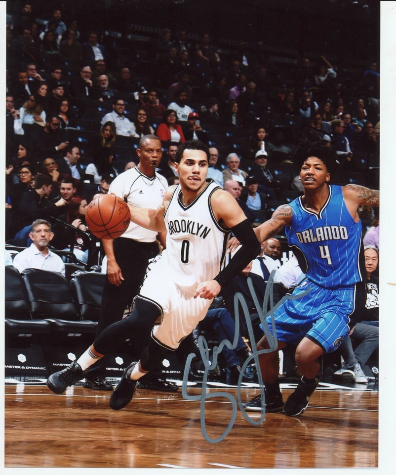 -Shane Larkin- Foto firmada/autógrafo/automática de baloncesto de la NBA Brooklyn Nets Foto 1 de 1
