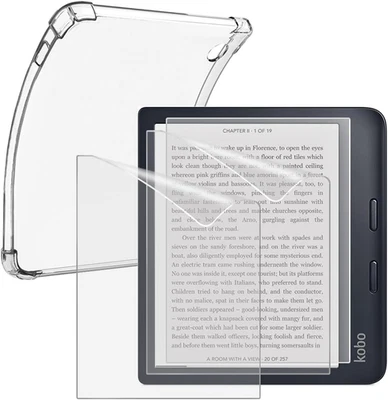 7-Inch Ebook Reader Screen Protector for Kobo Libra, PET Anti-Scratch Film - Image 1 of 4