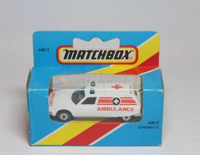Matchbox Lesney Superfast Blue Box MB 12 Citroen CX Ambulance - Image 1 of 2