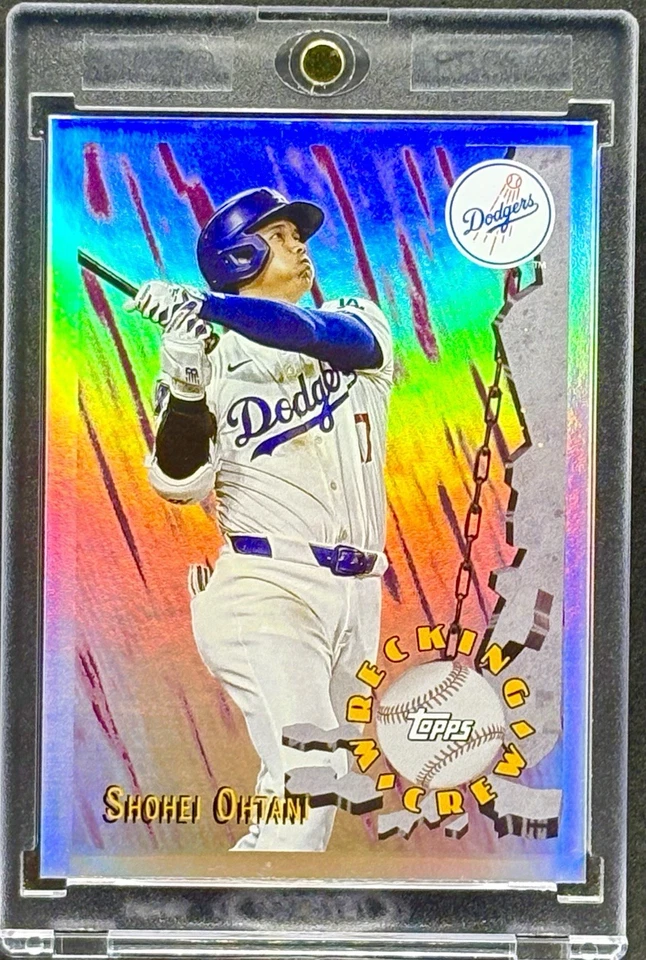 Shohei Ohtani RARE WRECKING BALL REFRACTOR INVESTMENT CARD TOPPS DODGERS MINT - Image 1 of 2