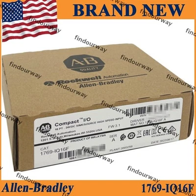 New Sealed NEW AB 1769-IQ16F /A CompactLogix 16 Pt 24VDC I/O Input Module - Image 1 of 4