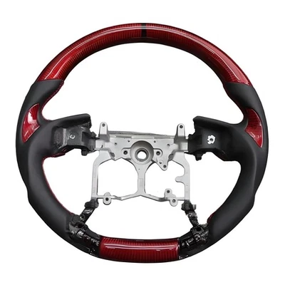 Volante de fibra de carbono apto para Toyota 4Runner Prado Tacoma Tundra dirección 12+ Foto 1 de 4