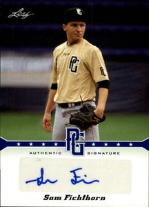 2013 Leaf Perfect Game Autographs Blue #SF1 Sam Fichthorn/25