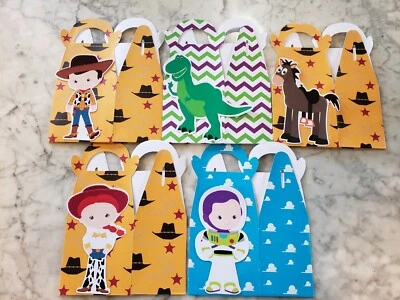 Toy Story Candy Favor Regalo Golosinas Bolsa Caja Niños Fiesta de Cumpleaños 5 un.  Foto 1 de 4