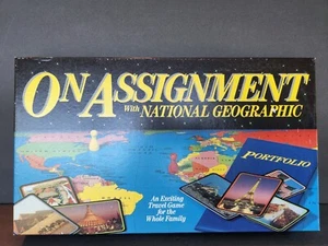 On Assignment With National Geographic Travel Board Game 1990 Complete - Picture 1 of 8