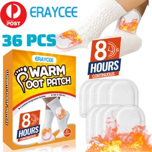 36Pcs Warm Foot Patch 8 Hours Winter Warm Paste Portable Disposable Heat Sticker - Picture 1 of 8