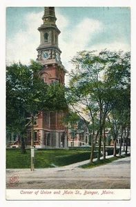 Corner of Union and Main Street, Bangor, Maine ca.1905 - Imagen 1 de 2