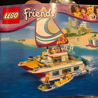 LEGO Friends 41317 Sunshine Catamaran People Dolphins Incomplete READ - Image 1 of 4