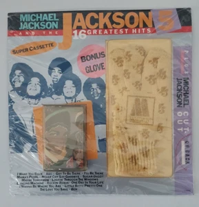 SEALED Michael Jackson Super Cassette and Glove - Picture 1 of 2
