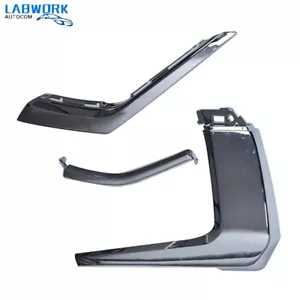 3pcs Set Front Bumper Lh Chrome Trim Molding For 16-19 Mitsubishi Outlander - Picture 1 of 11