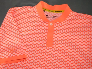 Men's Under Armour Steph Curry Diamond Pattern Stretch Collarless Golf Shirt MED - Picture 1 of 6