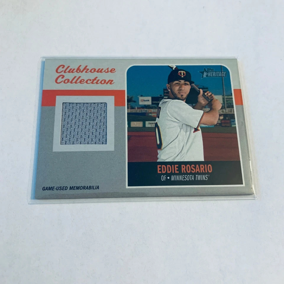 F83417  2019 Topps Heritage Clubhouse Collection Relics #CCRER Eddie Rosario - Image 1 of 1