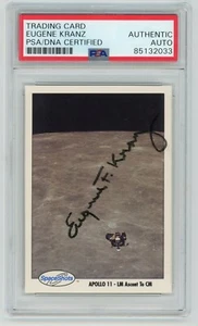 EUGENE KRANZ Signed 1991 Space Shots Card #34 Series 1 NASA Flight Director -PSA - Picture 1 of 2