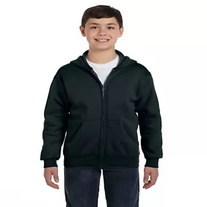 Hanes Hoodie Sweatshirt Comfortblend EcoSmart Full-Zip Kids, XS(4-5) - Picture 1 of 2