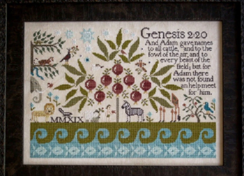 Adam Names the Animals - Plum Street Samplers New Chart - Image 1 of 1