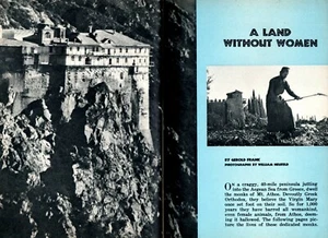 MT ATHOS GREECE 1957 PICTORIAL DAILY LIFE OF THE GREEK ORTHODOX MONKS PHOTOS - Picture 1 of 3