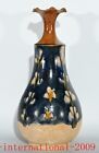 Chine tangsancai poterie porcelaine premium fleurs grain dentelle vase bouteille