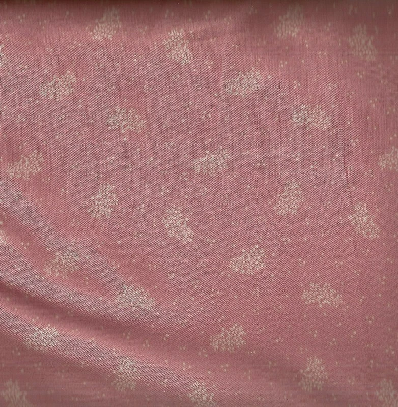 Storytime dusty pink floral Moda fabric retro - Image 1 of 1
