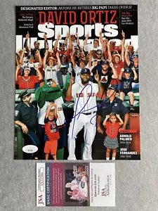 RED SOX DAVID ORTIZ AUTOGRAPH 8x10 SPORTS ILLUSTRATED 10/3/2016 COVER PHOTO- JSA - Picture 1 of 1