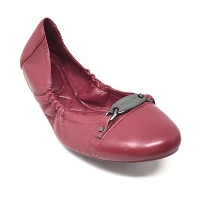 Zapatos planos de ballet Michael Kors Horsebit para mujer talla 7 EE. UU./37 UE borgoña Foto 1 de 4