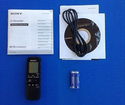 Sony 2GB Digital Portable Voice Recorder w/ Micro SD Slot USB 2.0 Up to 500 Hrs - Image 1 of 3