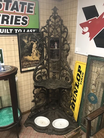 French Corner cast iron hat umbrella holder Antique Cover