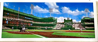 Polo Grounds firmado por Bill Purdom tiro escuchado 10-3-51 litografía Dodgers Giants/600 Foto 1 de 4