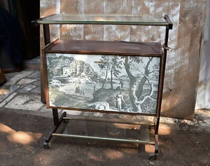 Mobile Bar Top Design 1950 formica vintage credenza - Imagen 1 de 8