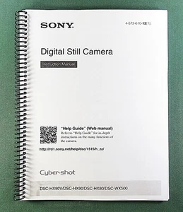 Sony DSC-HX90V/HX90/HX80/HX500 Instruction Manual: 44 Pages & Clear Covers! - Picture 1 of 1