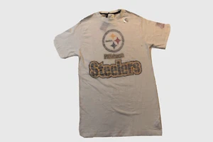 NFL Team Apparel Mens Pittsburgh Steelers Football Posted Victory Shirt NWT S - Picture 1 of 5