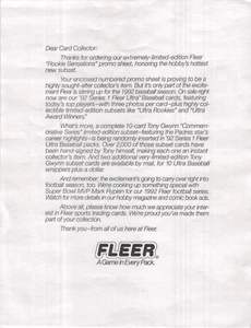 FLEER ULTRA Rookie Tony Gwyn - Picture 1 of 23