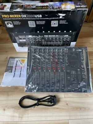 Behringer Pro Mixer DX2000USB 7-channel DJ Analog Mixer  Black Audio Japan NEW - Image 1 of 4