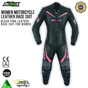 Damen Motorrad Lederkombi Glamouröse Damen CE Rüstung Motorrad Rennbekleidung - Bild 1 von 10