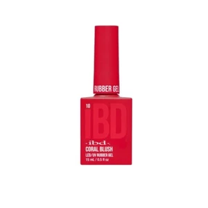 IBD Rubber Gel Polish 10 Coral Blush 0.5oz - Picture 1 of 2