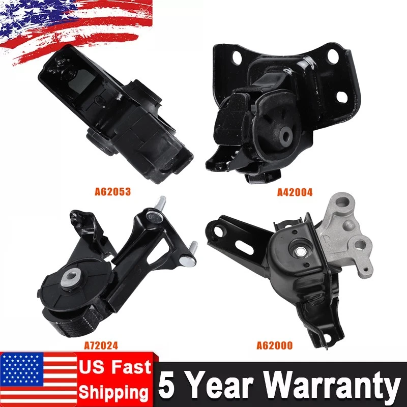 4Pcs Auto Engine & Transmission Mount for Toyota Prius 2010-2015 Lexus L4 1.8L Foto 1 de 4