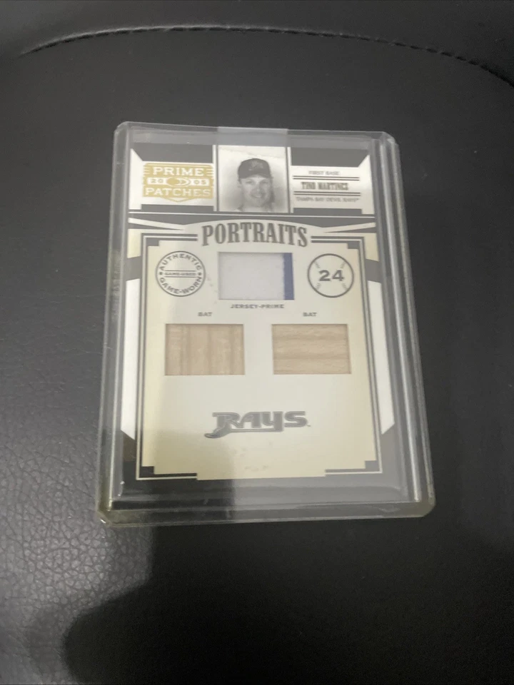 Tarjeta de béisbol Donruss Prime Patches 2005 triple reliquia Tino Martínez #P-58/64 Foto 1 de 4